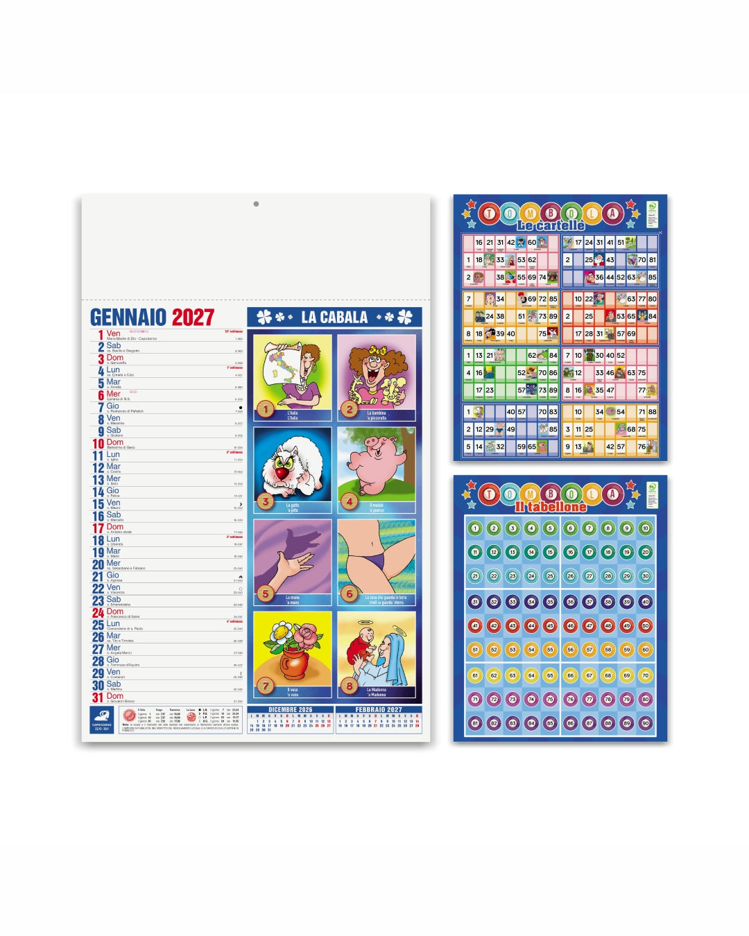 Calendario illustrato Cabala 07532