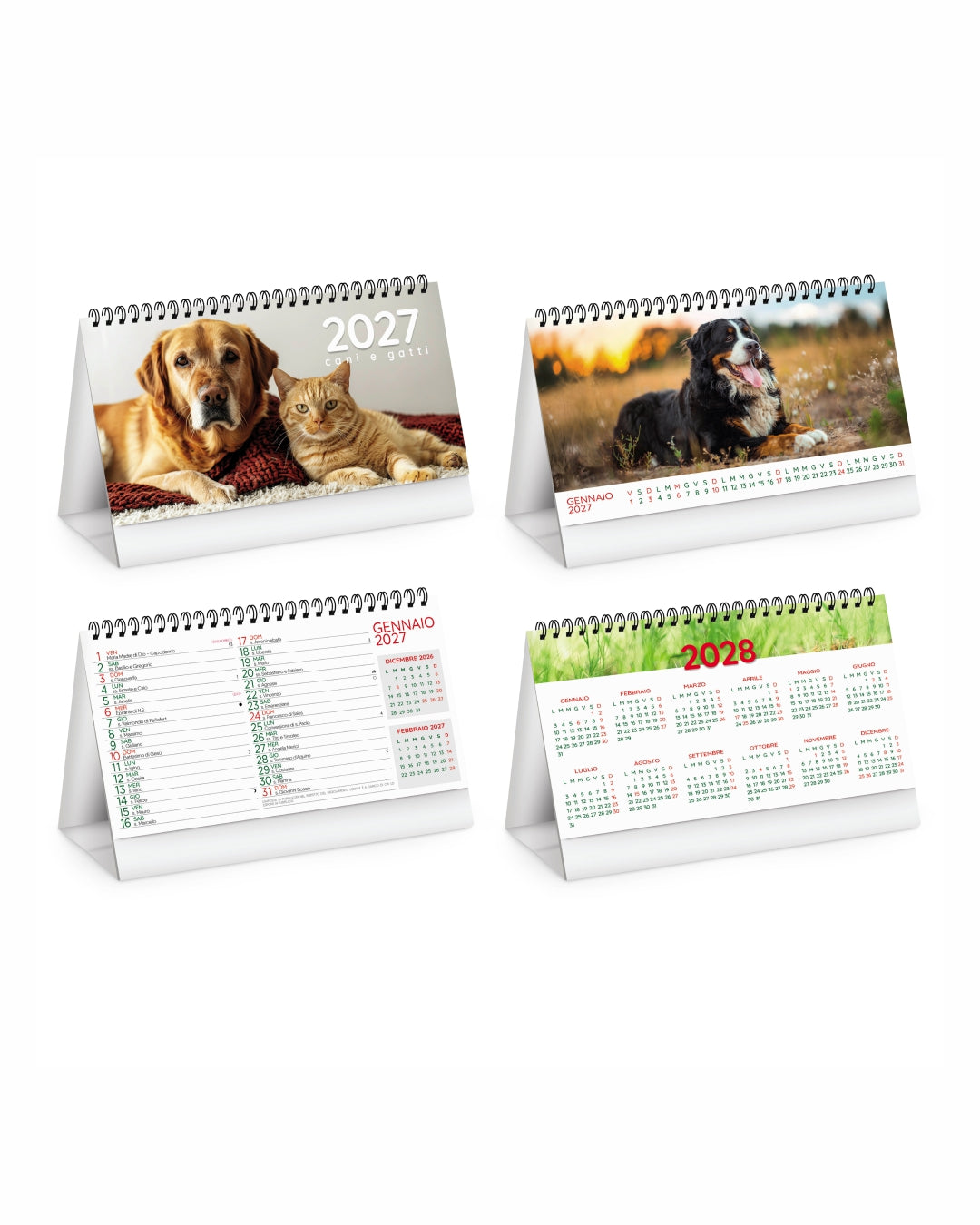Calendario da tavolo Cani e gatti 07517