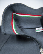 Felpa collo zip tricolore IT210