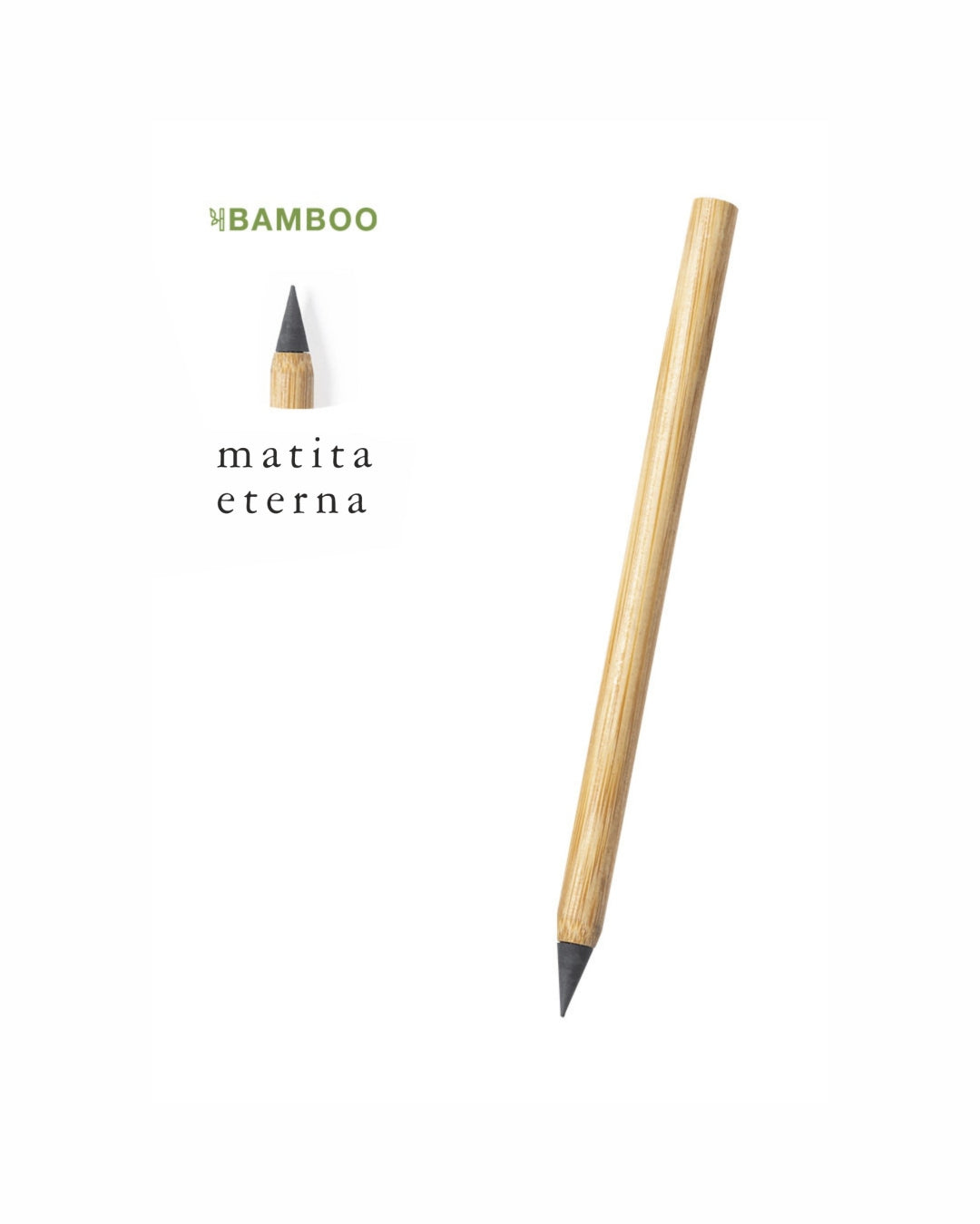 Matita eterna personalizzata in bamboo 00121