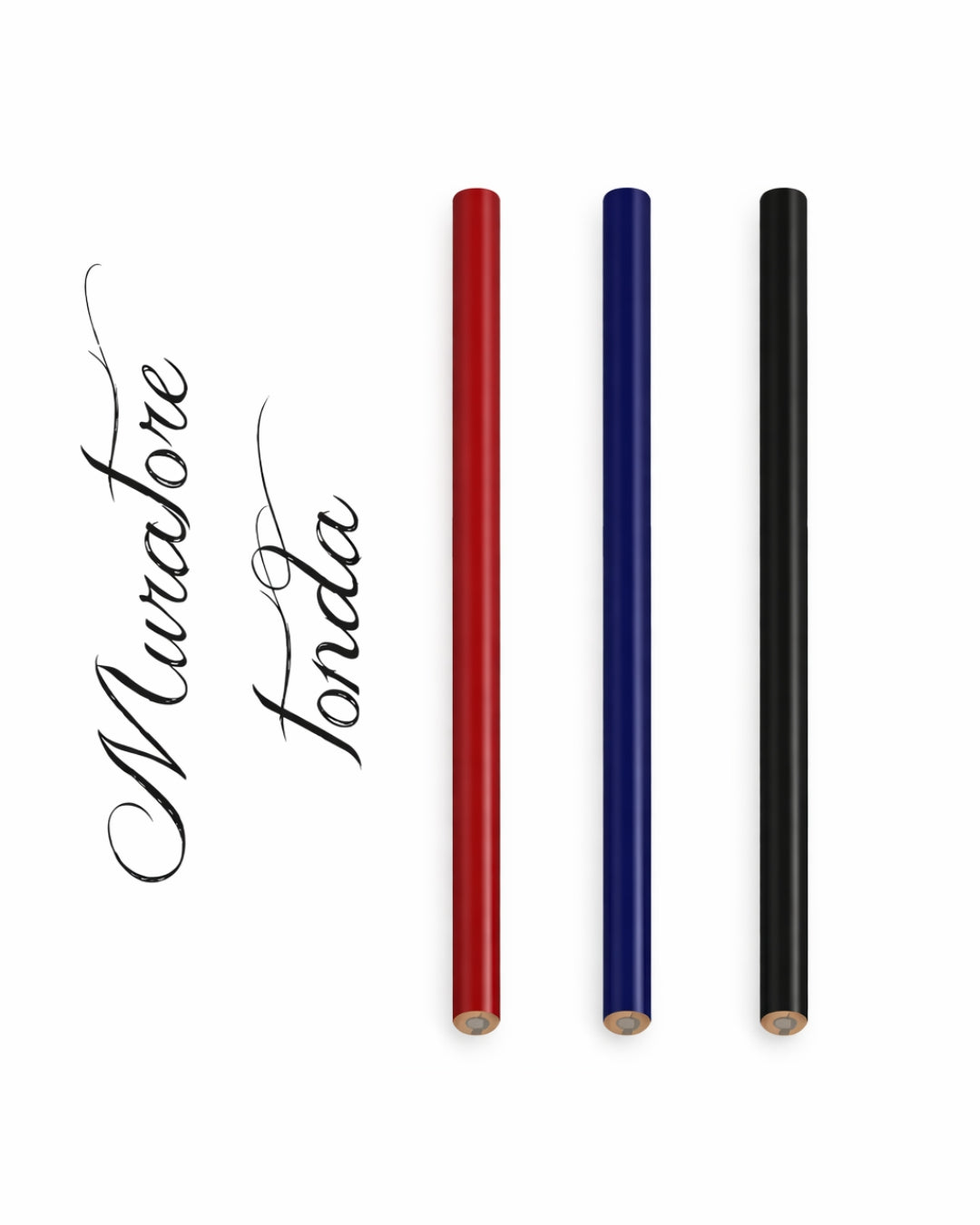 Matita in legno muratore tonda 00063