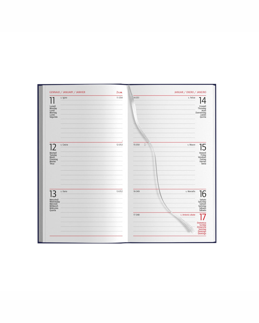 Agendina tascabile settimanale 8x15 07002
