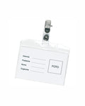 Portabadge con clip nichelata 03138