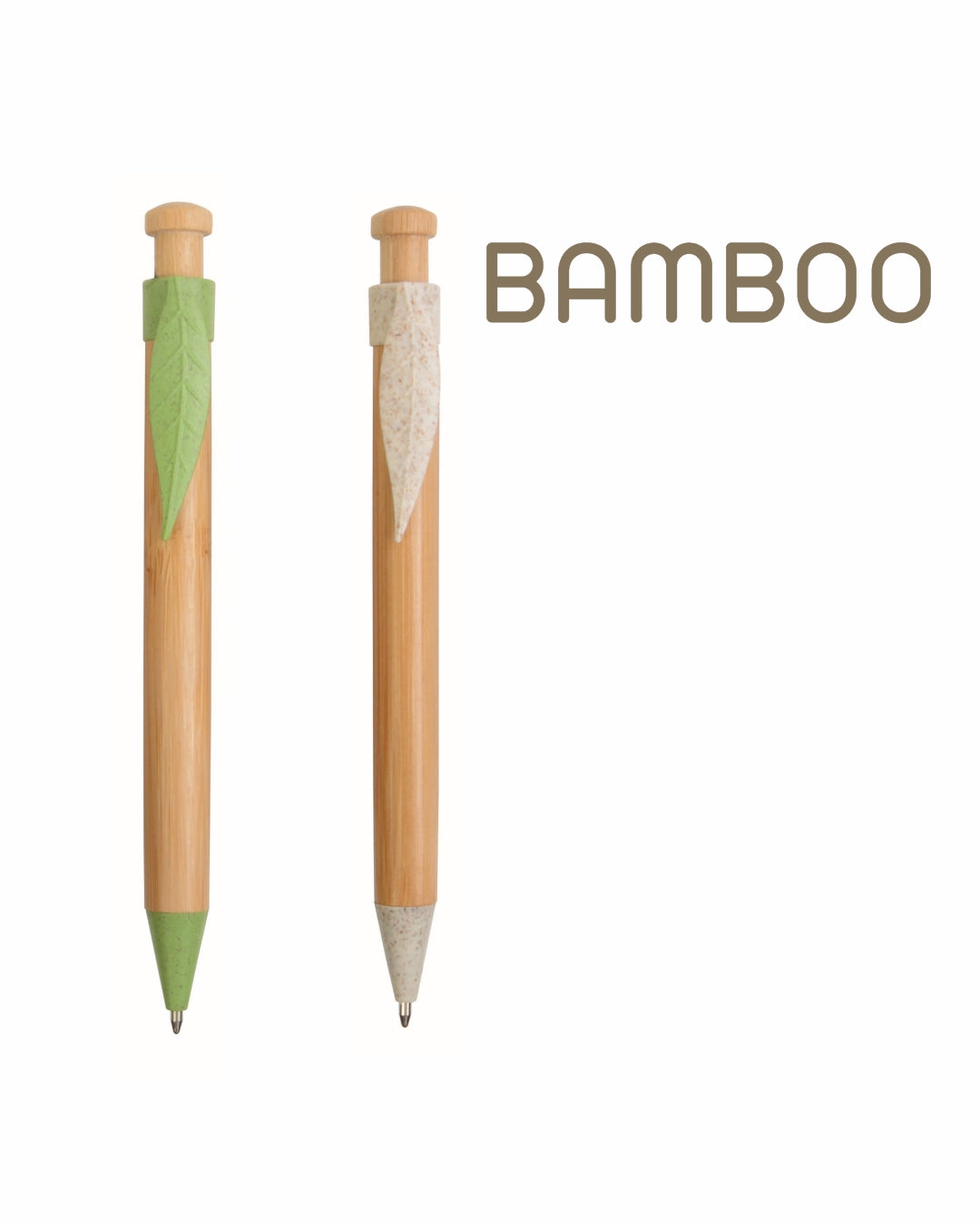 Penna a scatto in bambù e fibra di grano 00237