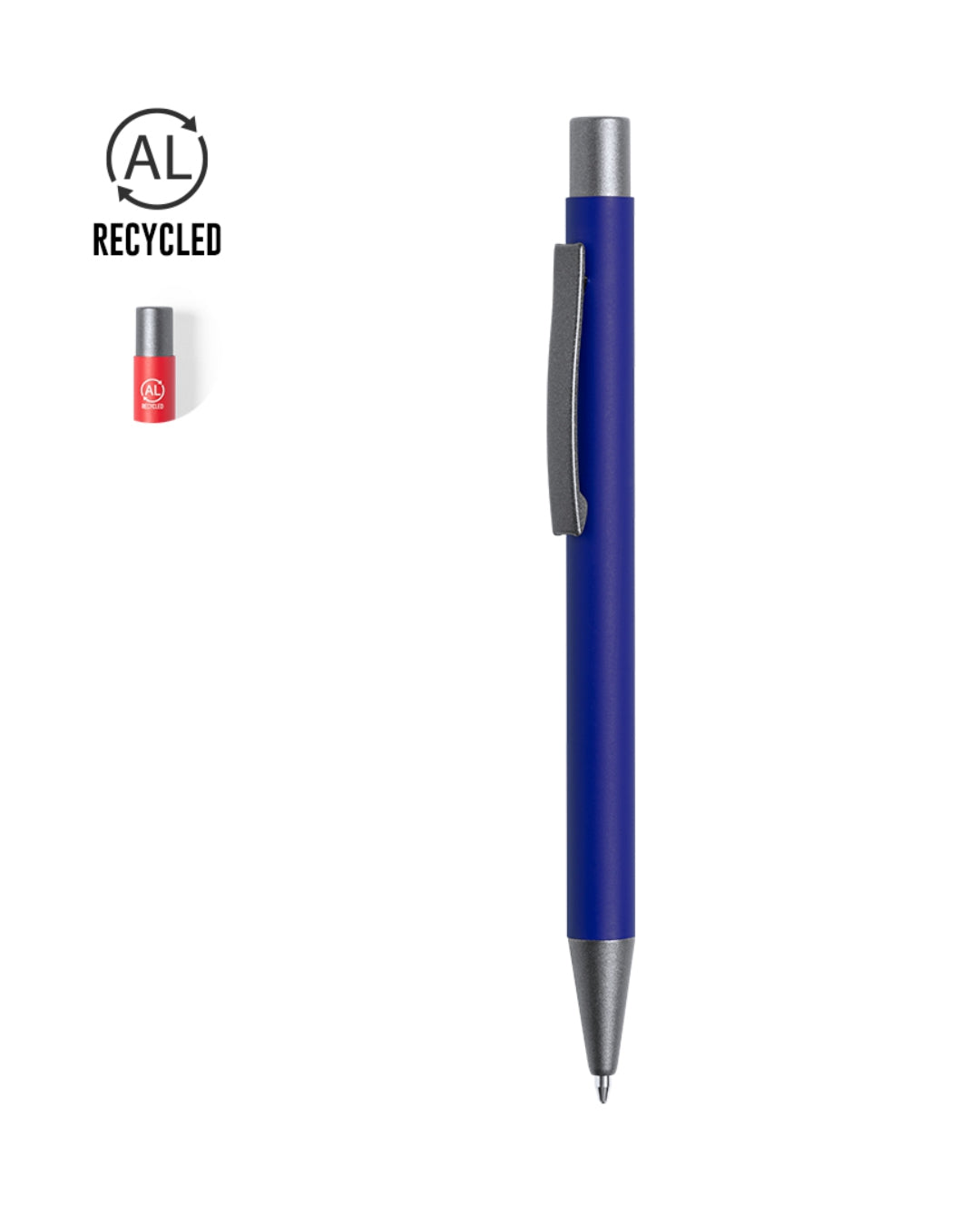 Penna a sfera alluminio riciclato 00176