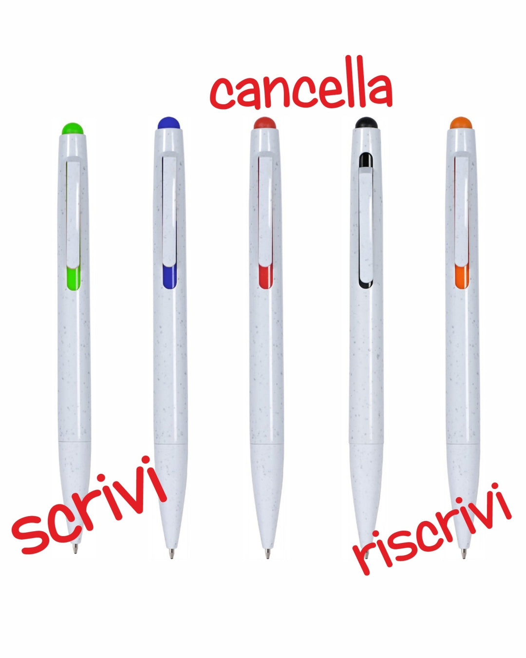 Penna cancellabile Nadia in plastica riciclata 00053