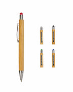 Penna in bambù con gommino touch 00232