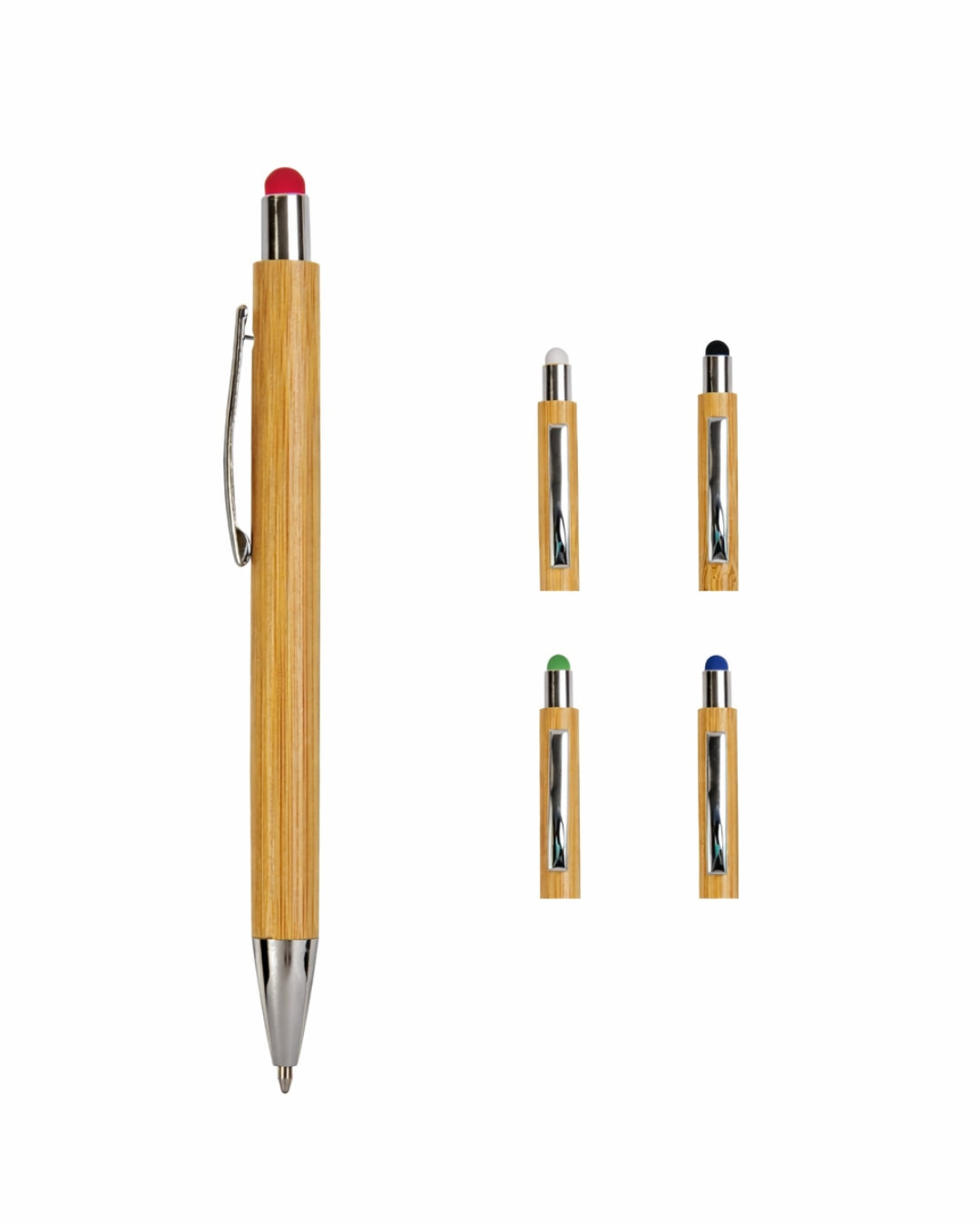 Penna in bambù con gommino touch 00232