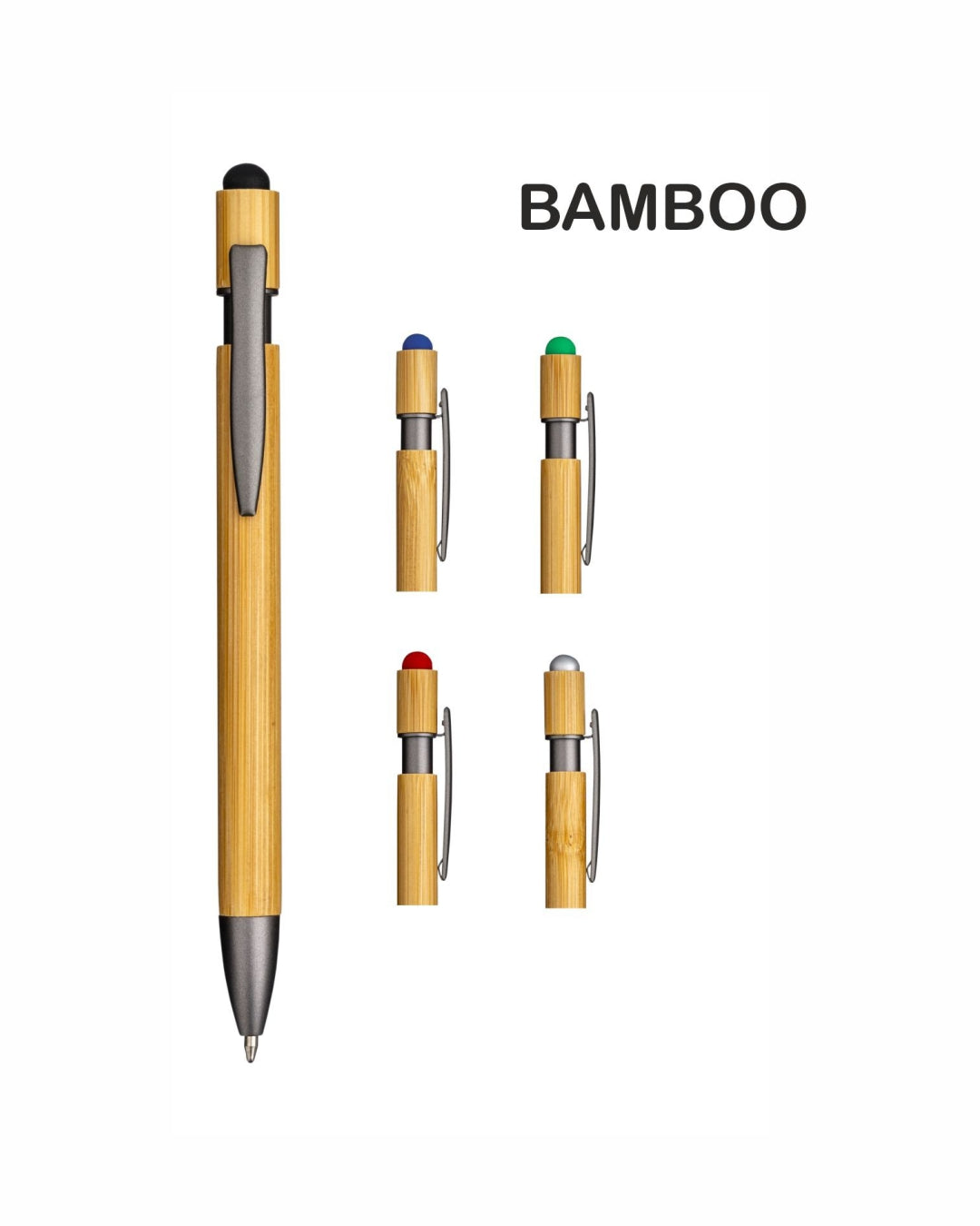 Penna in bambù con touch screen 00228