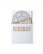 Set 12 matite colorate e 12 disegni mandala 00559