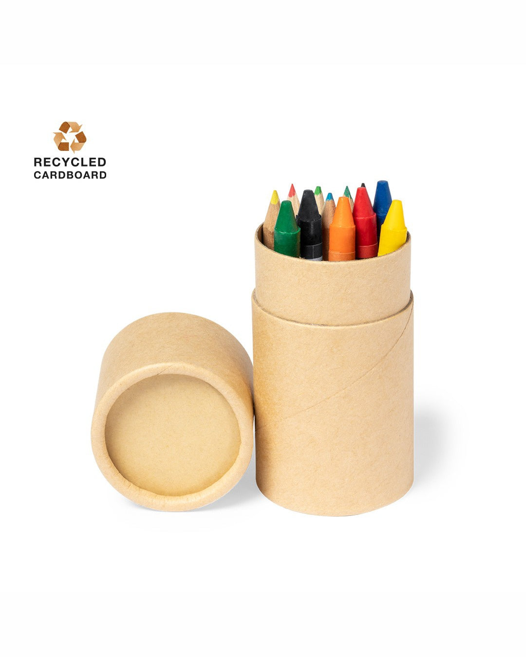 Set 6 matite colorate, 6 pastelli a cera e temperamatite 00550