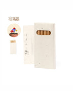 Set 6 matite colorate in confezione con semi 00505
