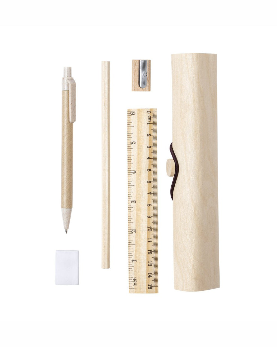 Set astuccio in legno con 5 accessori 00564