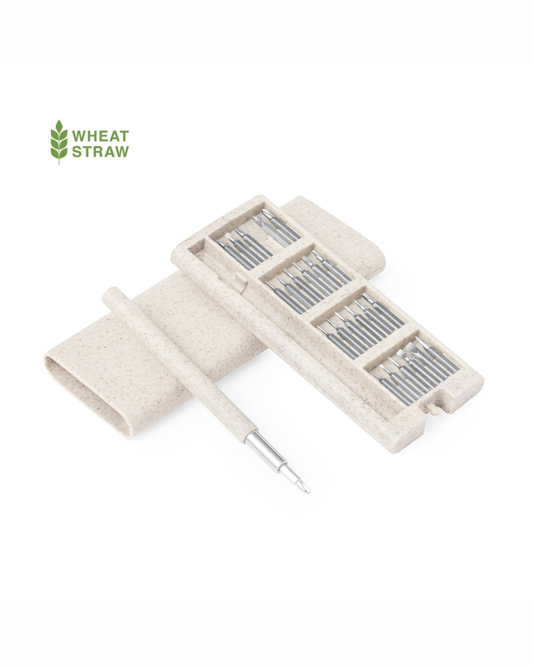 Set cacciavite con 24 punte fibra di grano 31 20498