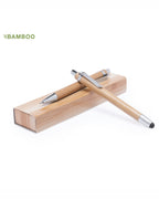 Set penna biro e matita meccanica in bambù 00199