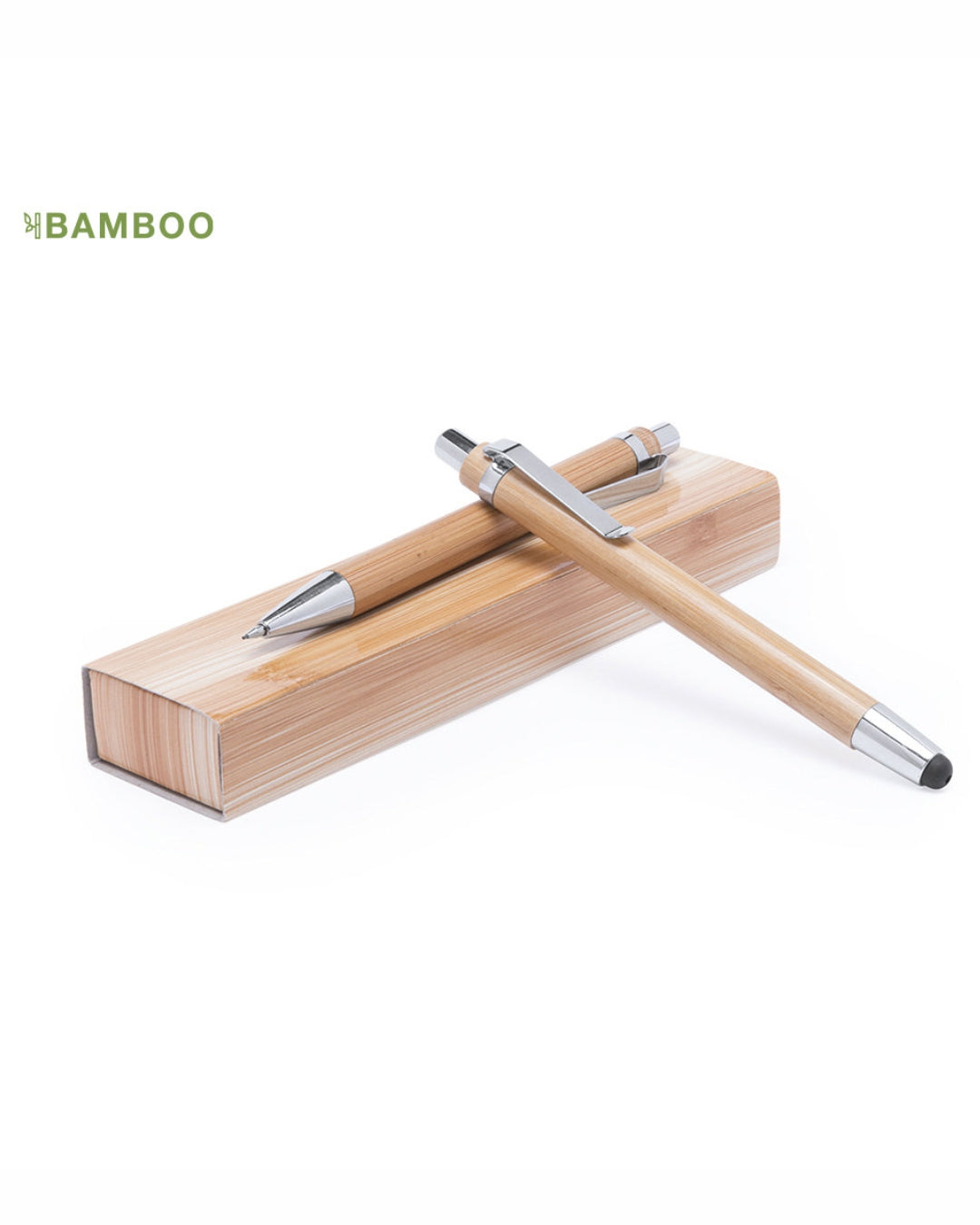 Set penna biro e matita meccanica in bambù 00199