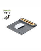 Tappetino mouse con supporto cellulare RPET e bambù 31 20246