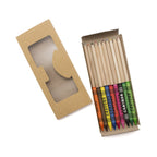 Set 9 pastelli a cera e 10 matite colorate 00556