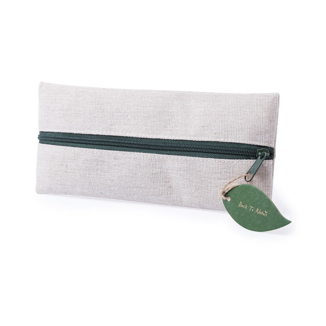 Astuccio in cotone e juta con 5 accessori 00563