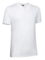 LUCKY T-shirt scollo a V con bottoni