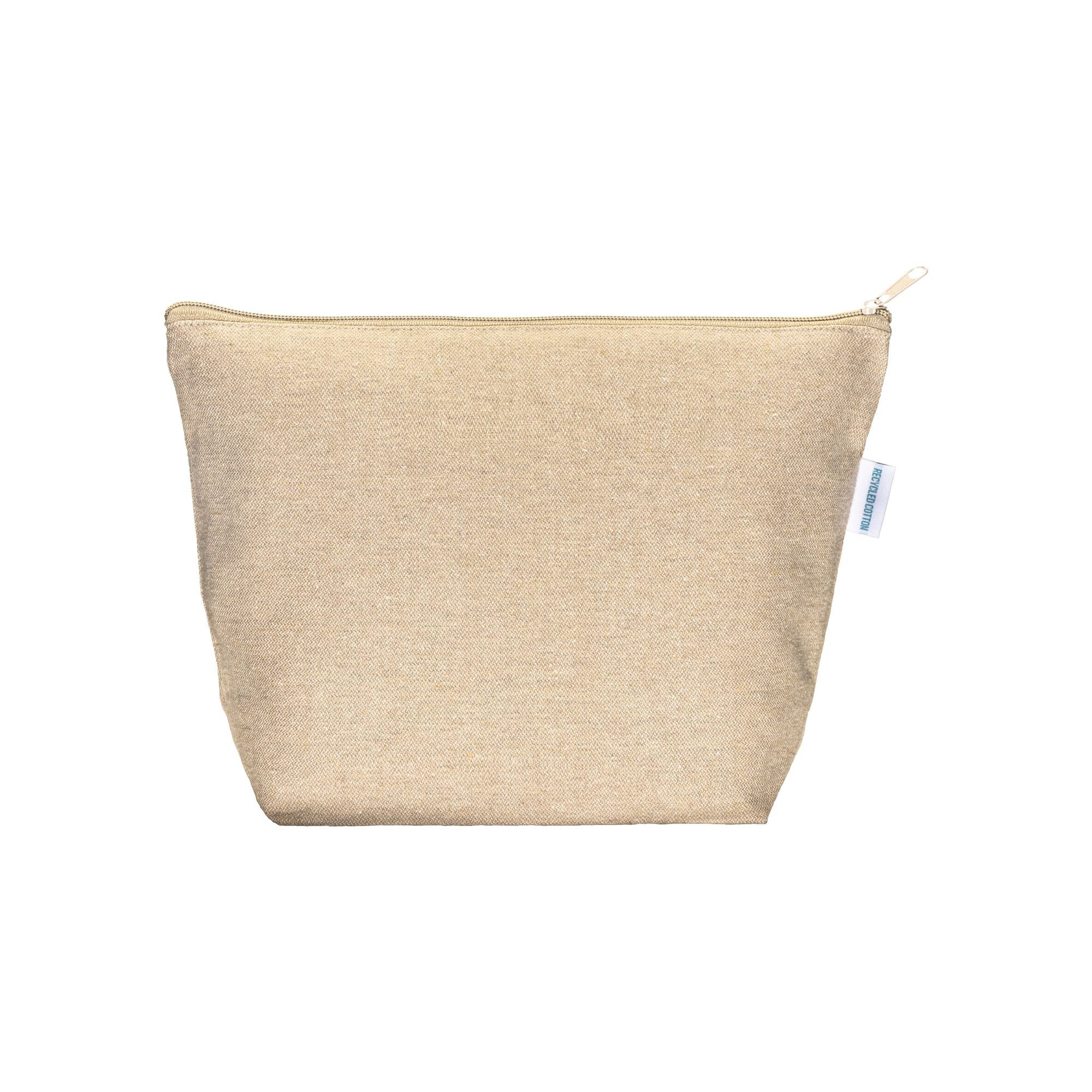 Beauty case in cotone riciclato 280gr con soffietto 04262