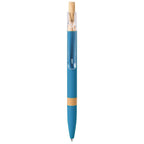 Penna a sfera in alluminio soft touch e bambù 00240