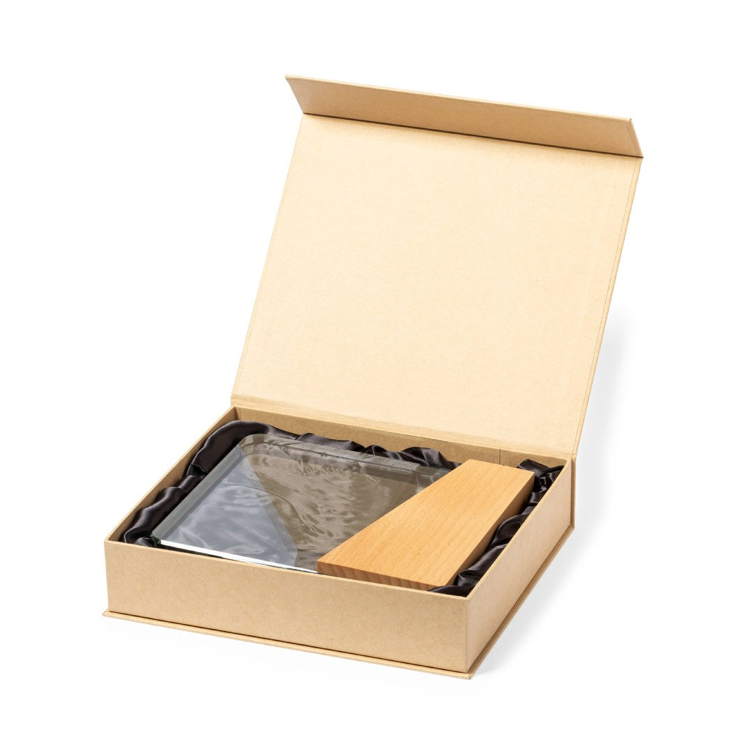VERTU Trofeo in vetro e legno 31 1546