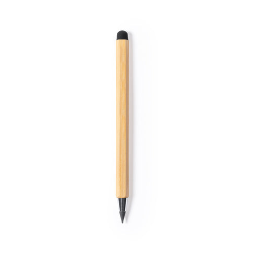 Matita eterna bambù con righello e gommino touch screen 00226