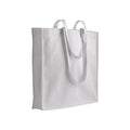 04149 Borsa cotone 250gr con soffietto e chiusura zip 38x42x8