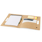 Cartellina in cartone riciclato con blocco e penna 31 3640
