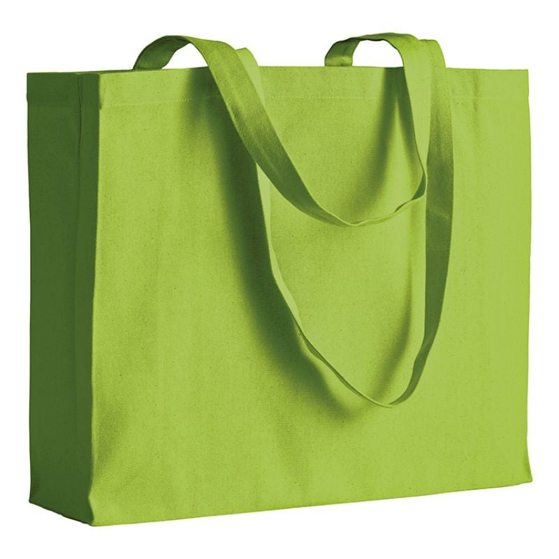 04125 Borsa cotone colorato 200gr con soffietto 40x35x12