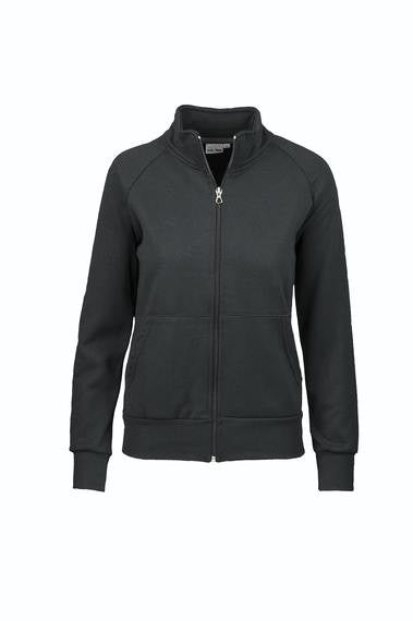 Jacket donna in felpa french terry zip lunga IT707