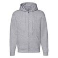 Premium felpa cappuccio zip lunga F62034