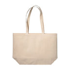 04142NT Borsa cotone naturale 280gr con soffietto alla base 50x35x16