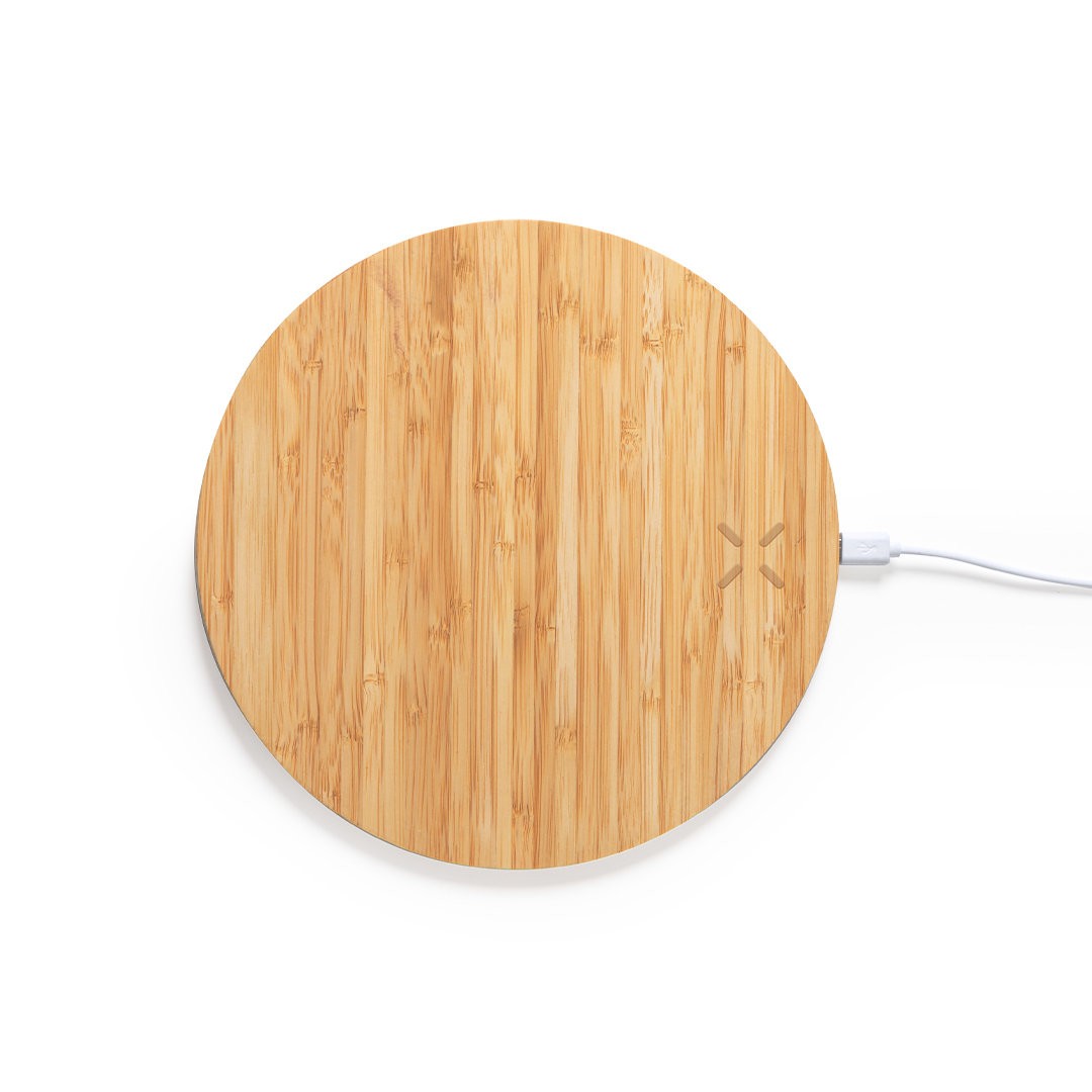 Tappetino mouse con caricatore wireless 10W bambù 31 1366