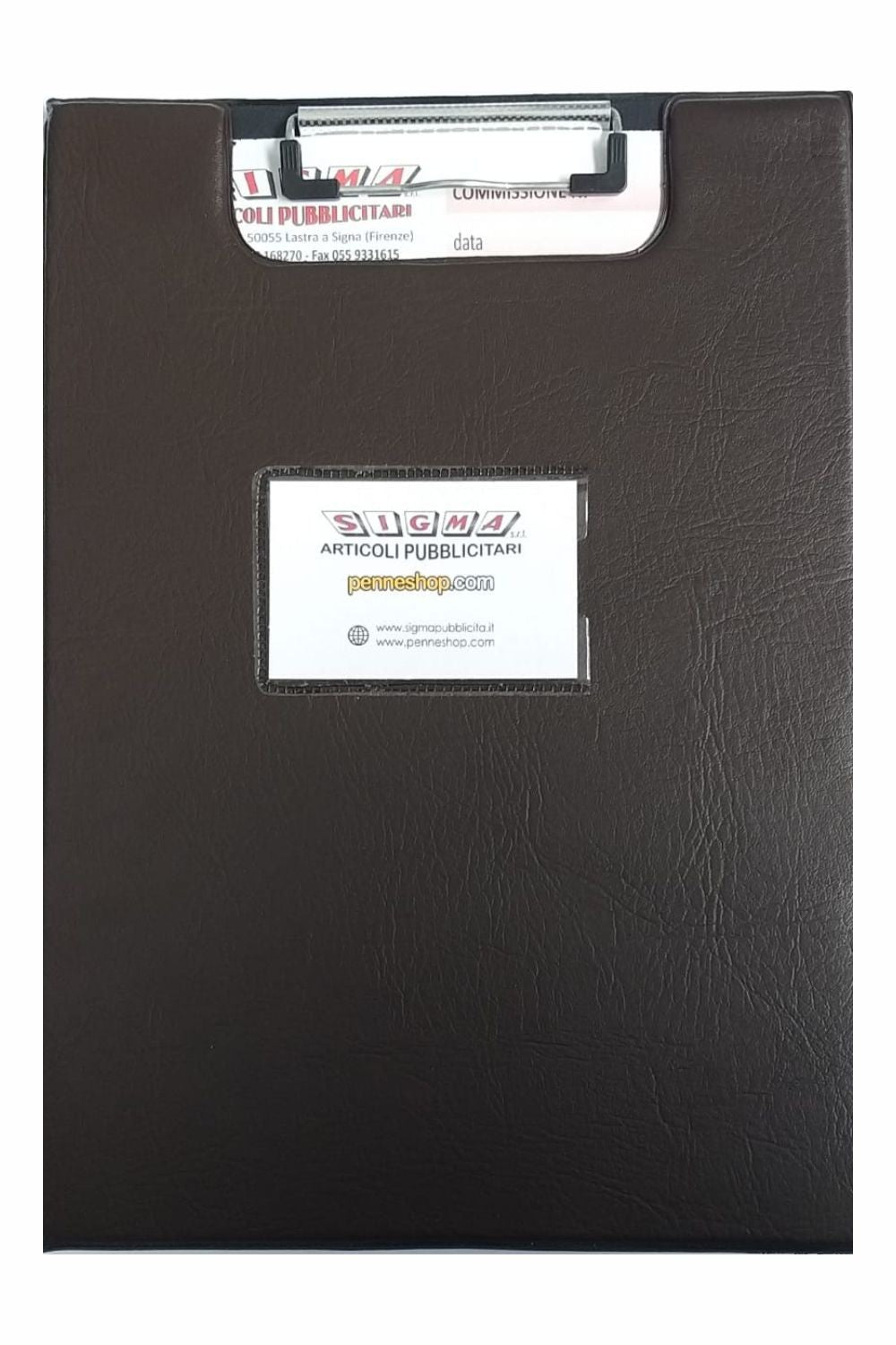Cartella portablocco con molla e portabiglietto 01658