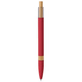 Penna a sfera in alluminio soft touch e bambù 00240