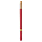 Penna a sfera in alluminio soft touch e bambù 00240
