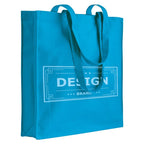 04137 Borsa cotone colorato 220gr con soffietto 38x42x8