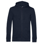 Organic Felpa French Terry cappuccio zip lunga CWU35B