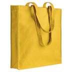 04137 Borsa cotone colorato 220gr con soffietto 38x42x8