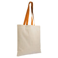 04016 Borsa cotone 140gr con manici colorati 38x42
