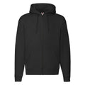 Premium felpa cappuccio zip lunga F62034
