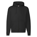 Premium felpa cappuccio zip lunga F62034