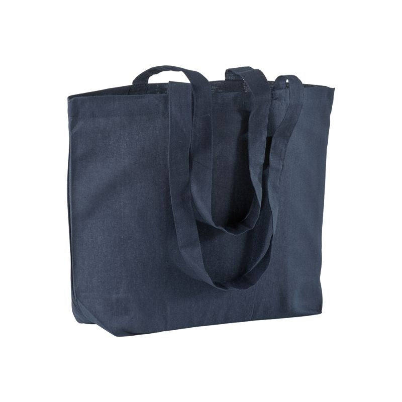 04141 Borsa cotone colorato 120gr con soffietto alla base 40x30x10