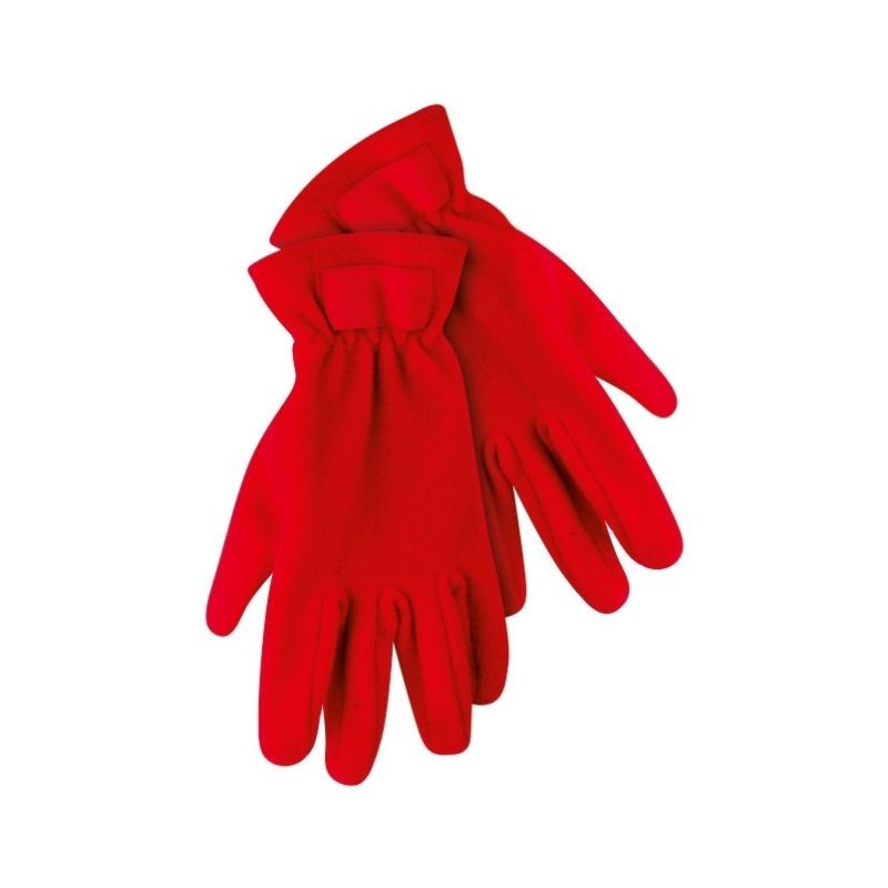 03516 Guanti pile con etichetta