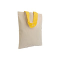 04144 Borsetta cotone 135gr. manici colorati 26x32