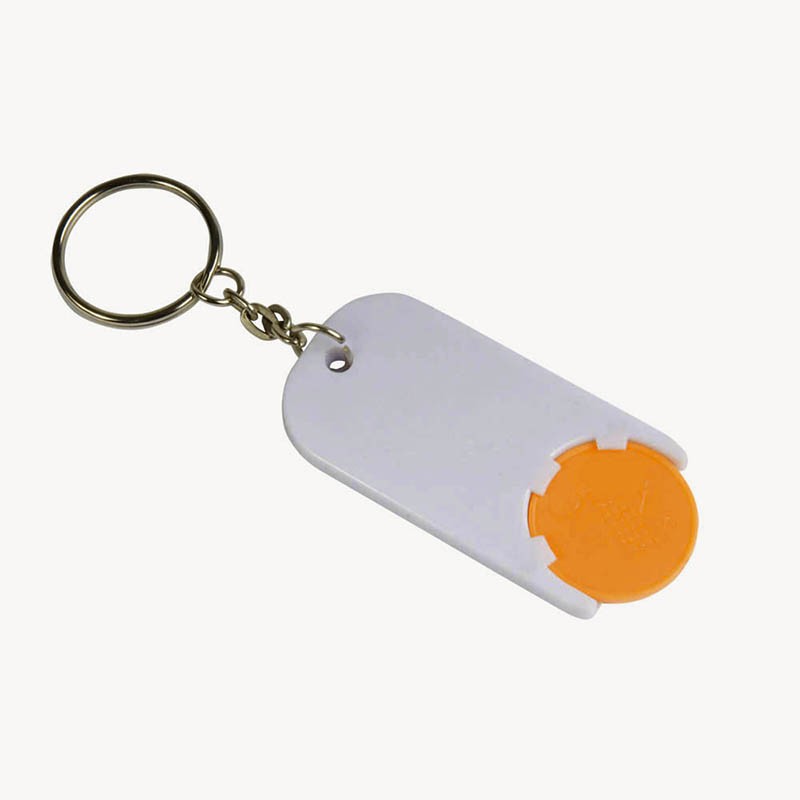 03045 Portachiavi con gettone per carrello