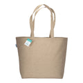 04305 Shopper in cotone riciclato 190 gr con soffietto alla base 50x36x16